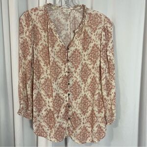 Mason & Belle Floral Button-Up Top